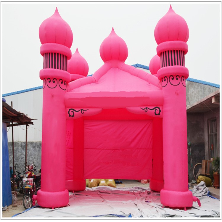 叠彩粉色帐篷